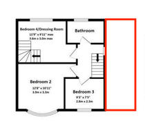 Staircase within bedroom
