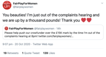 FiLia/Womens Place/Fairplay for Women joins statement re Womens Hour 20/10/20