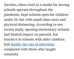 More evidence that schools don’t drive a rise in infections?