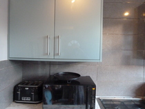 Kitchen flooring for a blue kitchen?