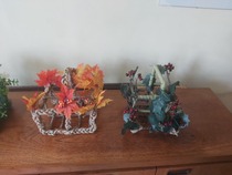 DD is mocking me because I'm putting my winter decor up.
