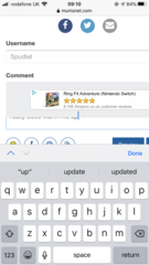 Ads covering message box on mobile