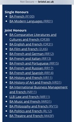 Languages Applicants for 2021 (and 2022) entry