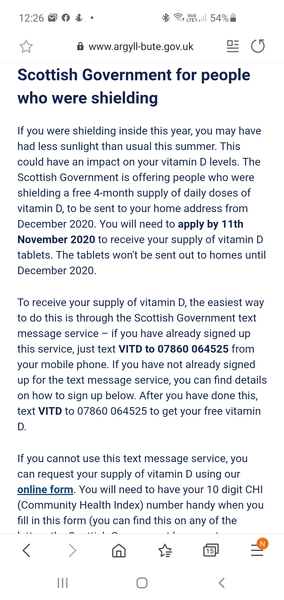Free Vitamin D from SG for sheilders