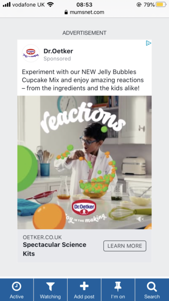 'Promoted by Mumsnet' ads making site jumpy