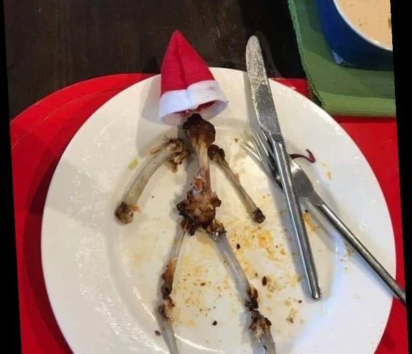 The Christmas elf is a very naughty boy!