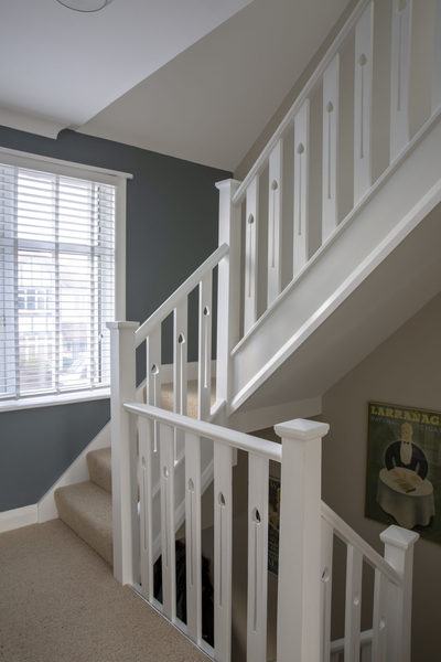 Internal windows in stairwell (photo)
