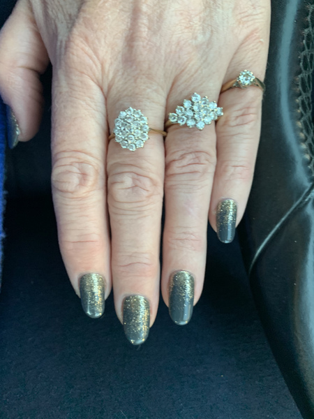 Autumn nail colours for those with hands that go purple.