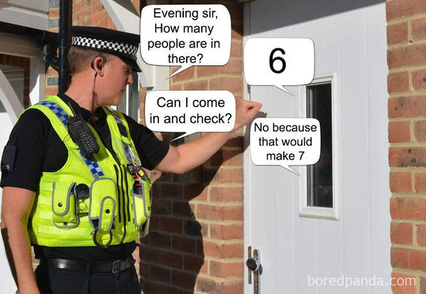 Christmas rule breaking and policing