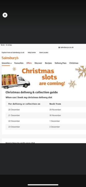 Delivery slots?