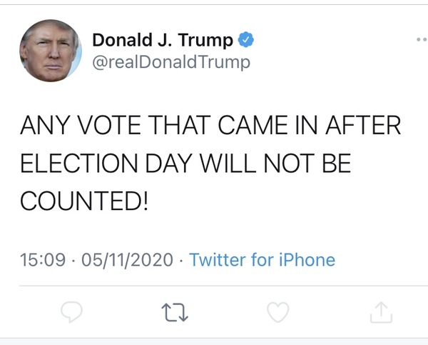 Trump thread #109 Election Part 3 and off he goes with a trumpety trump?