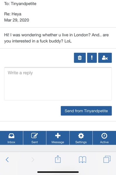 Has anybody had inappropriate pm’s on mumsnet?