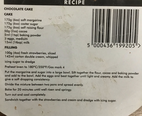 To ask what your favourite fail safe cake recipe is