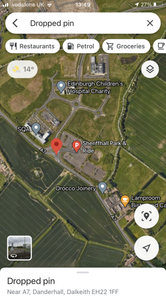 Park and ride for Royal Infirmary Edinburgh