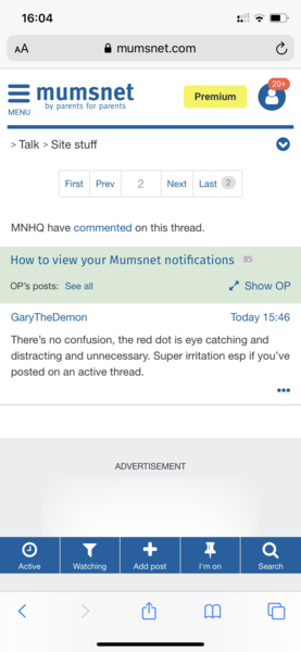 How to view your Mumsnet notifications
