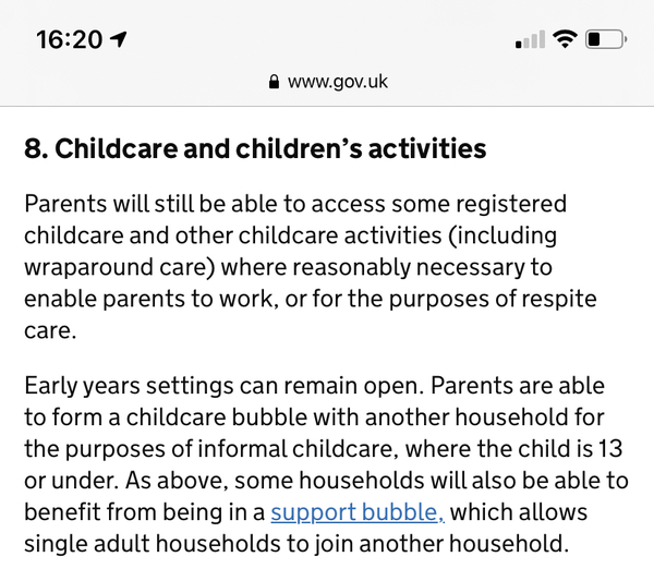 Which child to have in my childcare "bubble"?