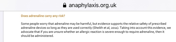 To demand an EpiPen