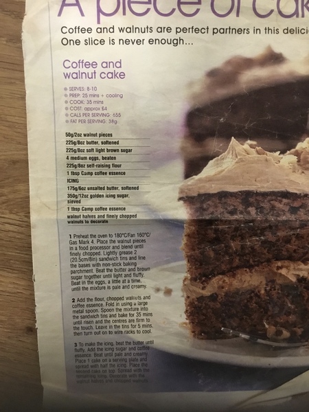 To ask what your favourite fail safe cake recipe is