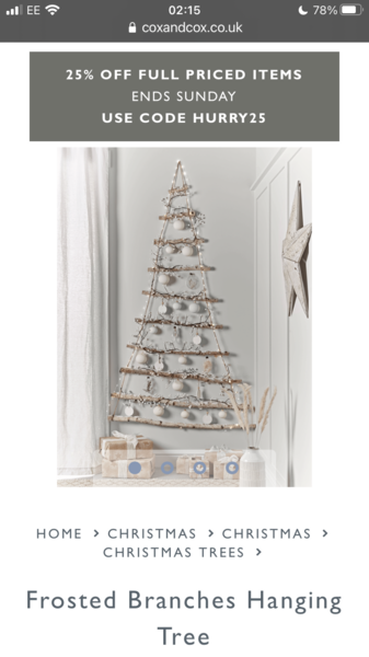To hang a tree from my curtain pole?