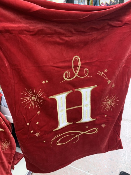 B&M initials velvet sacks support group