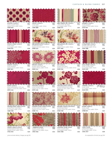 Please suggest some colours to go with what we already have