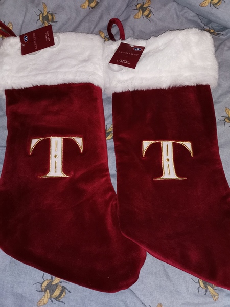 B&M initials velvet sacks support group