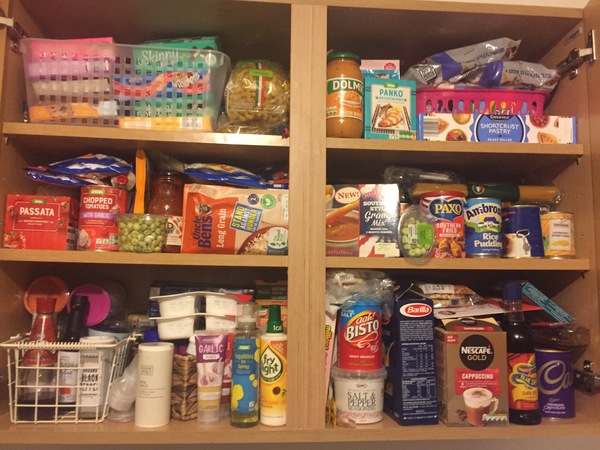 How many food cupboards do you have in your kitchen?