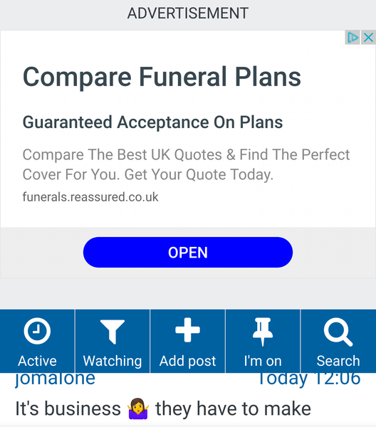 Funeral leaflets through the door in the middle of a Pandemic