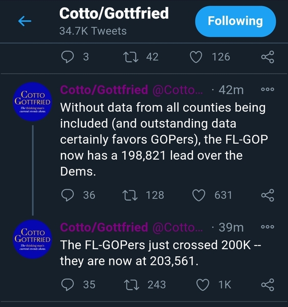 To think that Trump is not going to get re-elected?