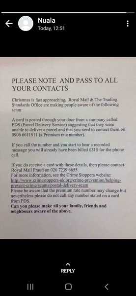 To think this is a scam?