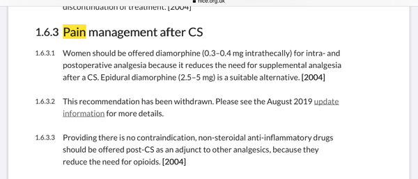 Asked to provide own painkillers!