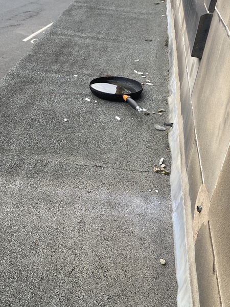 Help me!  My Frying is stuck on the window ledge