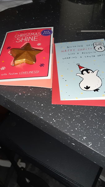 Message in xmas card