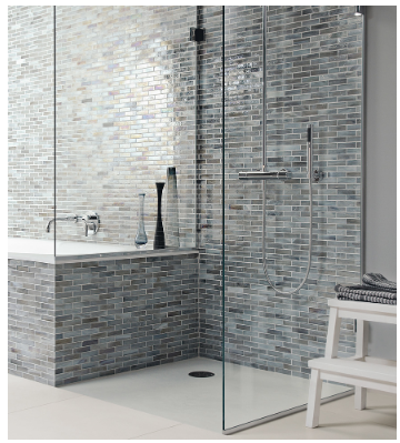 What is this type of shower enclosure wall called?