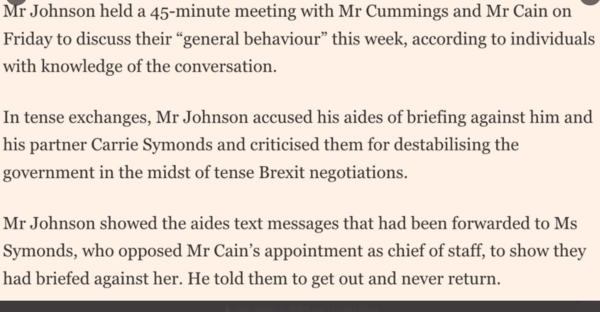 Westminstenders: Going, going, cummings