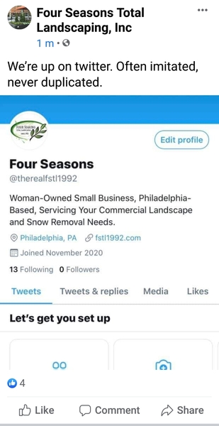To think the Four Seasons Total Landscaping farce is the funniest thing to have happened in 2020