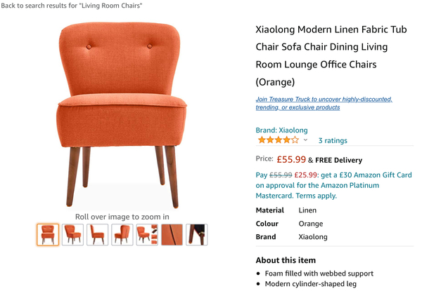 To just want an orange chair..