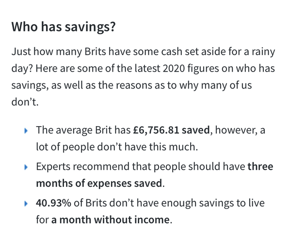 How much is a lot of savings?