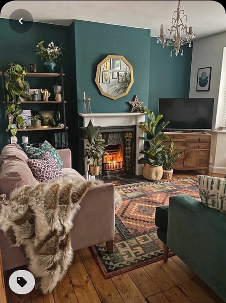 Hard flooring in living room