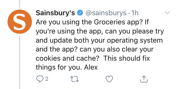 Sainsbury's Christmas delivery slots