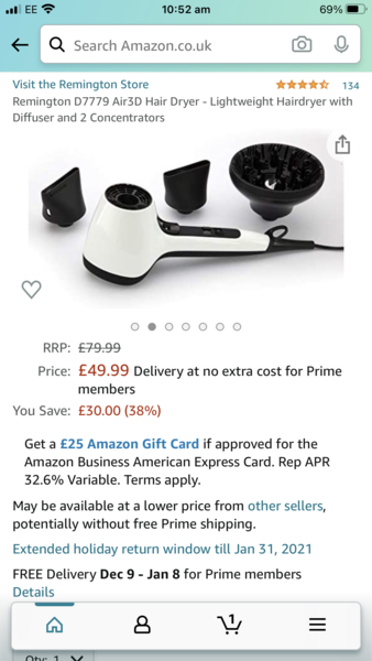 Short barrelled hair dryers for a child?