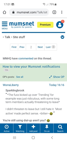How to view your Mumsnet notifications