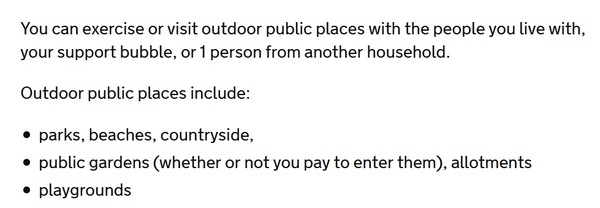 to tell people that you can go for walks in the countryside which is lovely