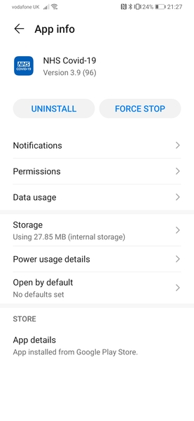 Just check my app exposure notifications