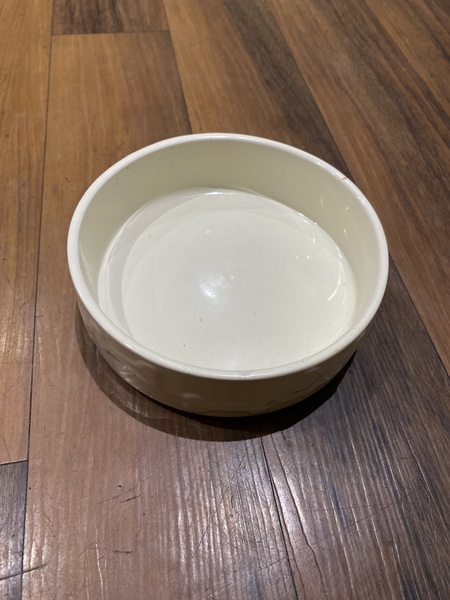 Dog food bowl in dishwasher