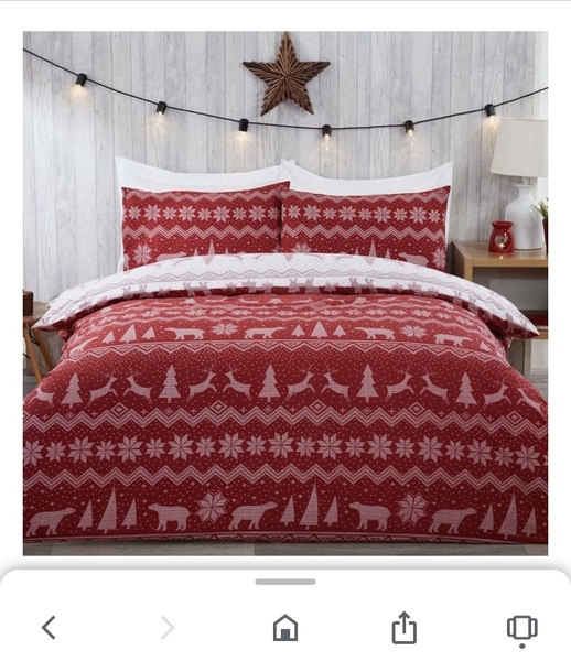 To think Christmas bedding is a waste.