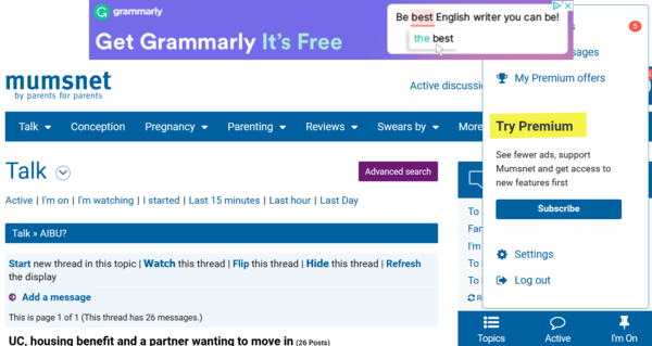 How to view your Mumsnet notifications