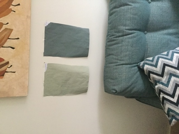 Paint colour for living room - choice of two - help