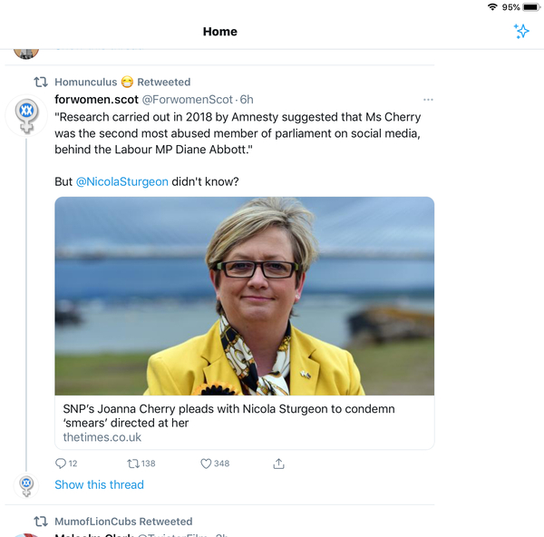 They're gunning for Joanna Cherry now...