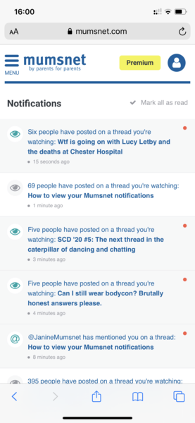 How to view your Mumsnet notifications
